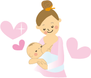 授乳ママと赤ちゃん